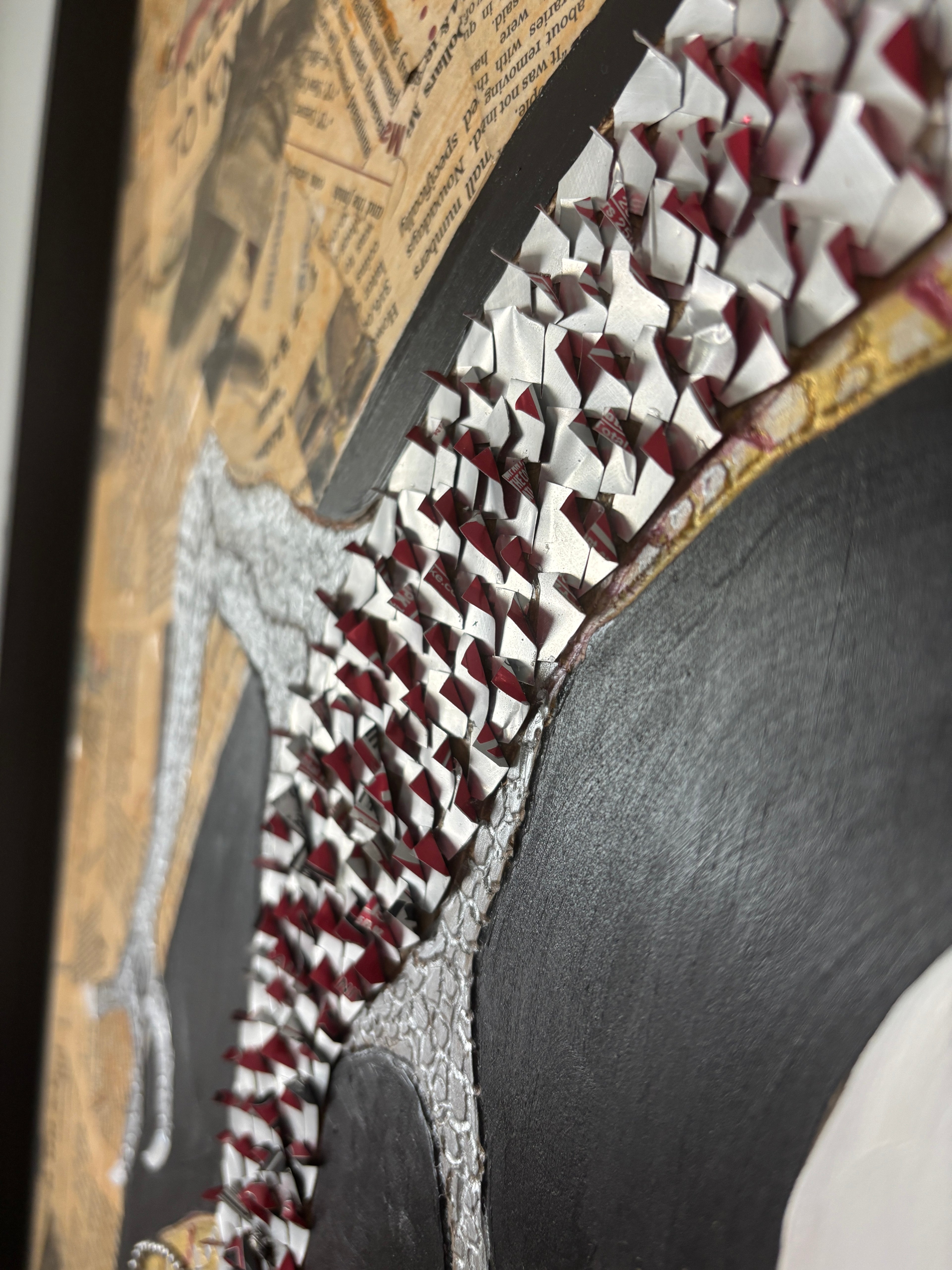Balance of Life — artist signature plate on mixed media wood panel by Rita Irvin