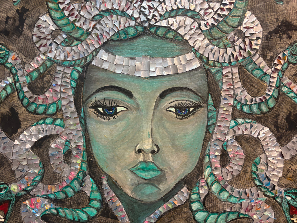 Medusa — Original Mixed Media on Wood | Rita Irvin