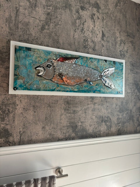 The Navigator — Original Mixed Media on Wood | Rita Irvin