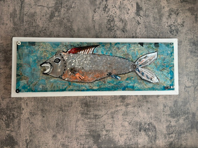 The Navigator — Original Mixed Media on Wood | Rita Irvin