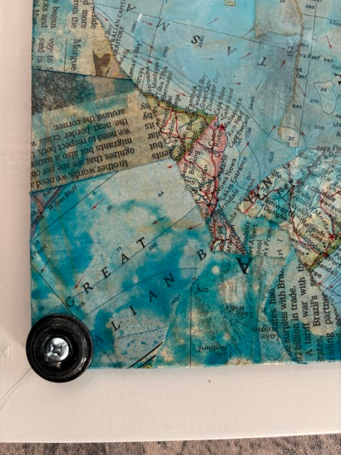 The Navigator — Original Mixed Media on Wood | Rita Irvin