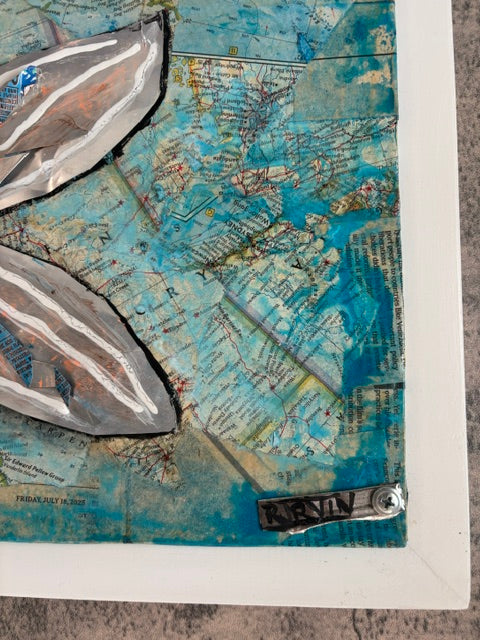 The Navigator — Original Mixed Media on Wood | Rita Irvin