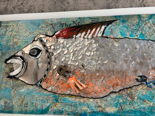 The Navigator — Original Mixed Media on Wood | Rita Irvin