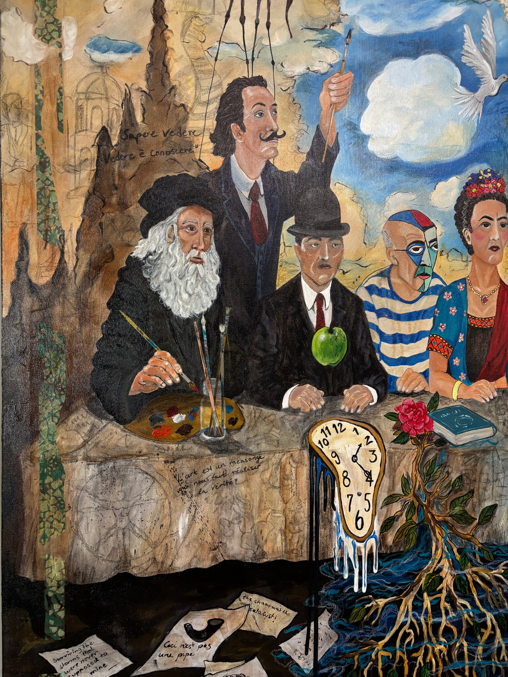 The Council — Original Mixed Media on Canvas | Rita Irvin