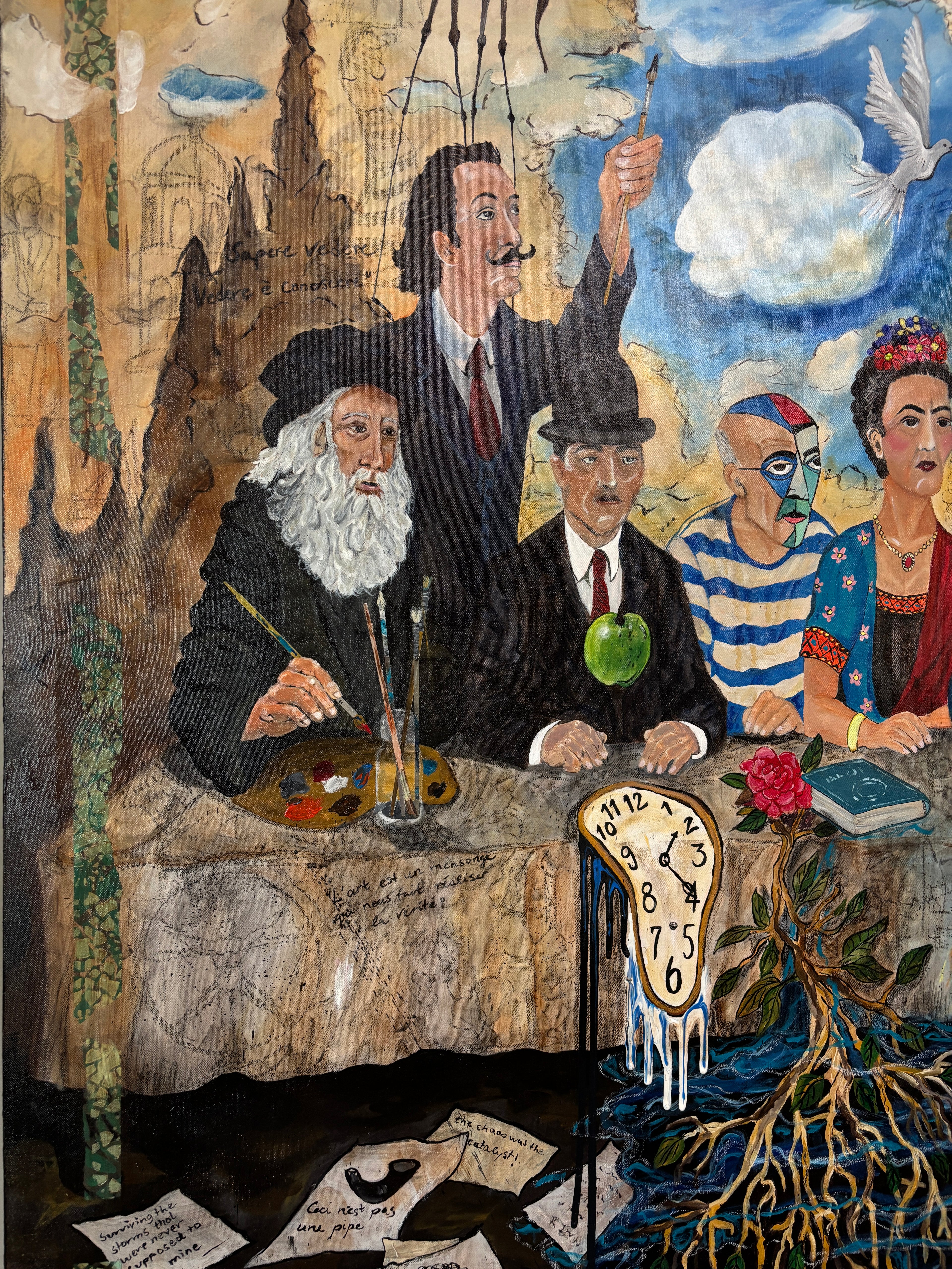 The Council — Original Mixed Media on Canvas | Rita Irvin