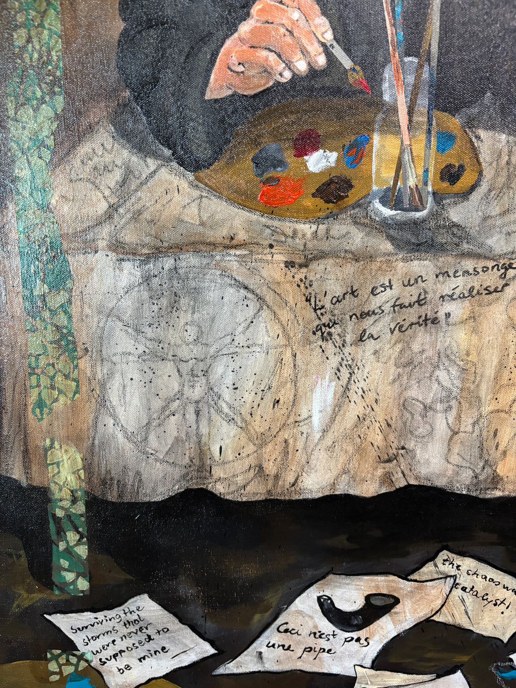 The Council — Original Mixed Media on Canvas | Rita Irvin
