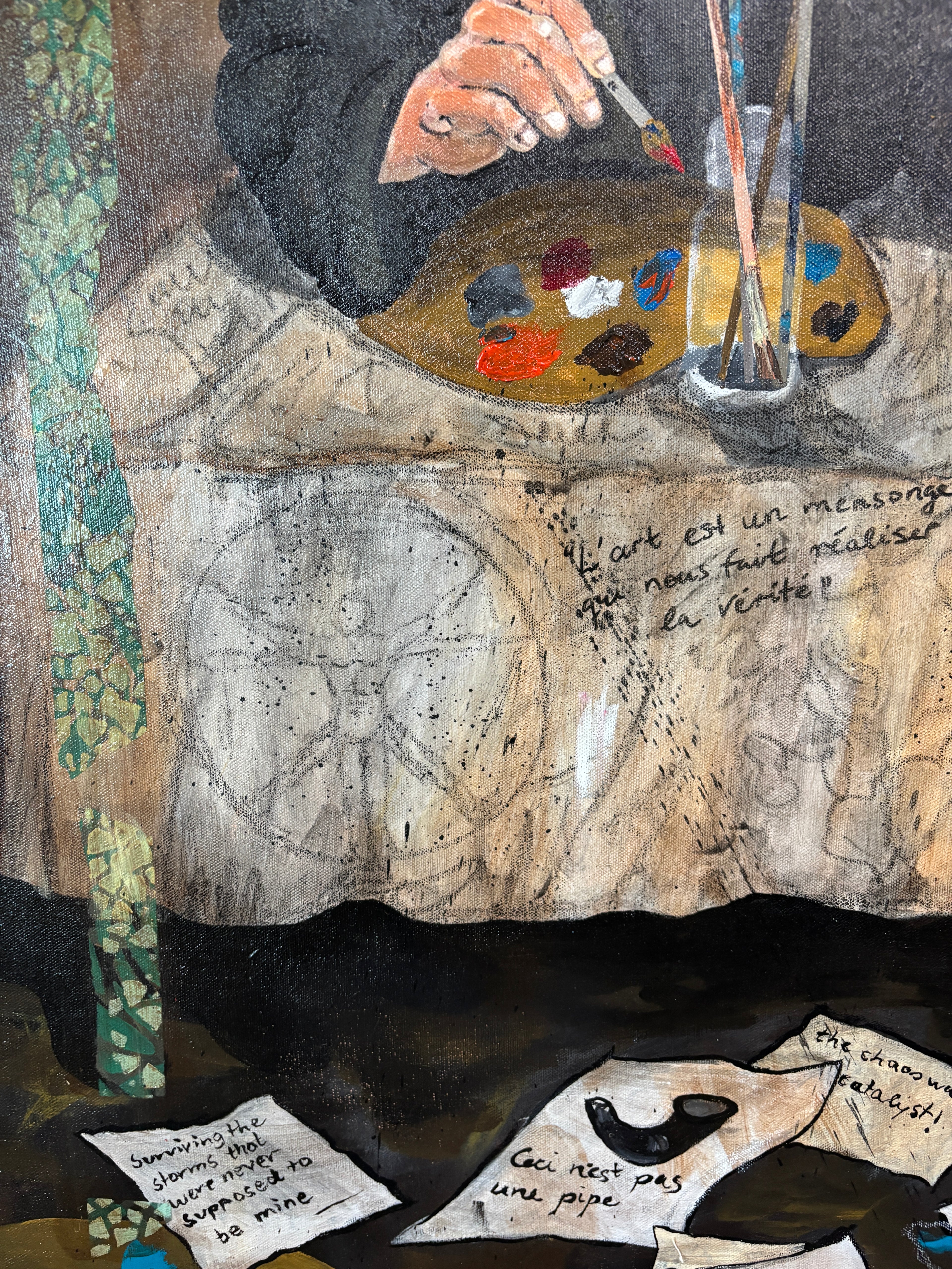 The Council — Original Mixed Media on Canvas | Rita Irvin