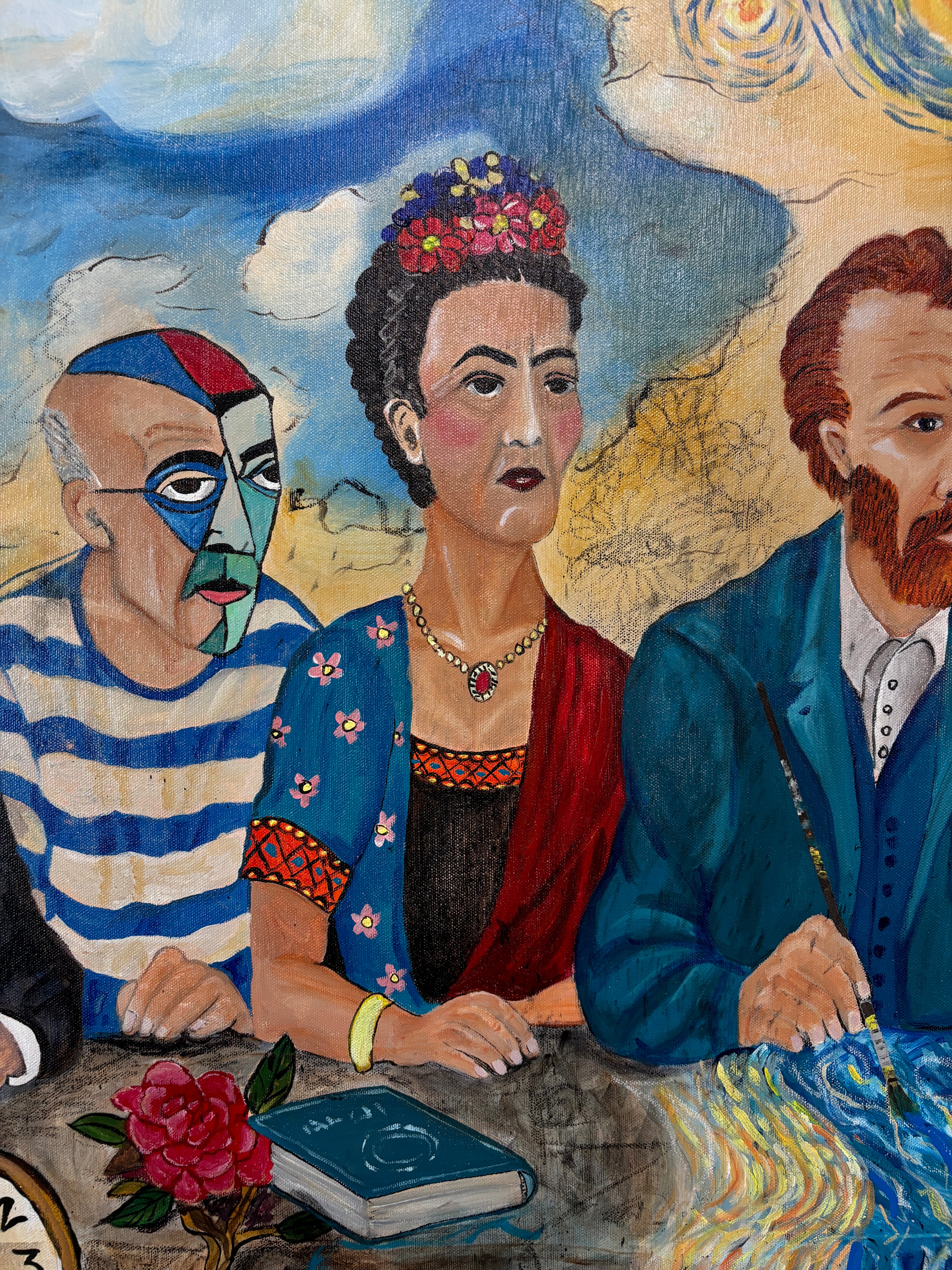 The Council — Original Mixed Media on Canvas | Rita Irvin