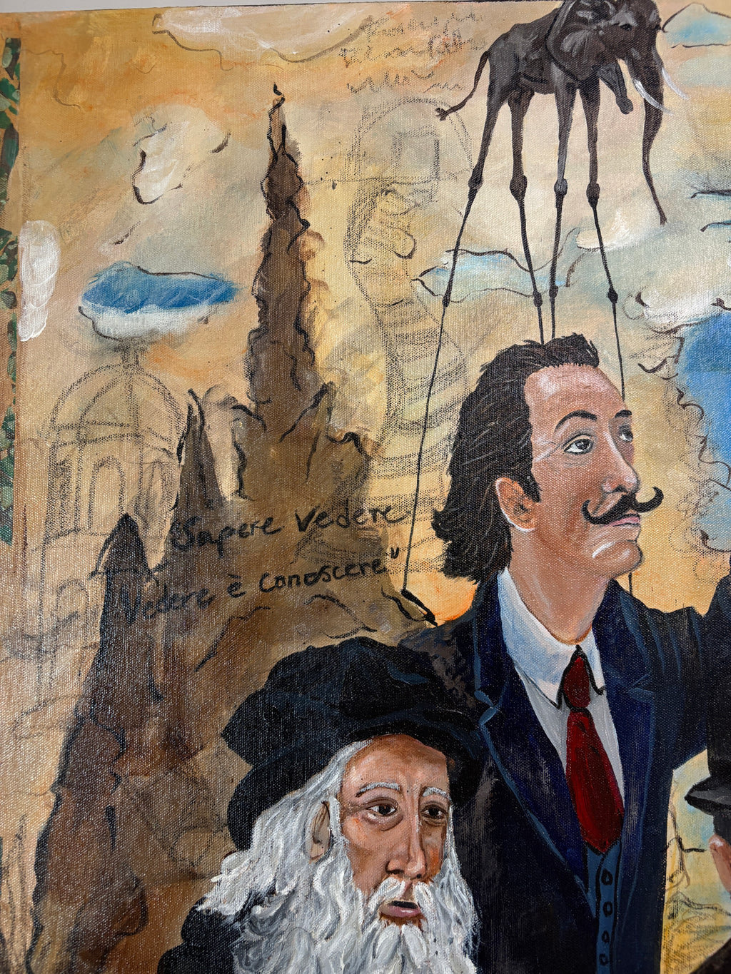 The Council — Original Mixed Media on Canvas | Rita Irvin