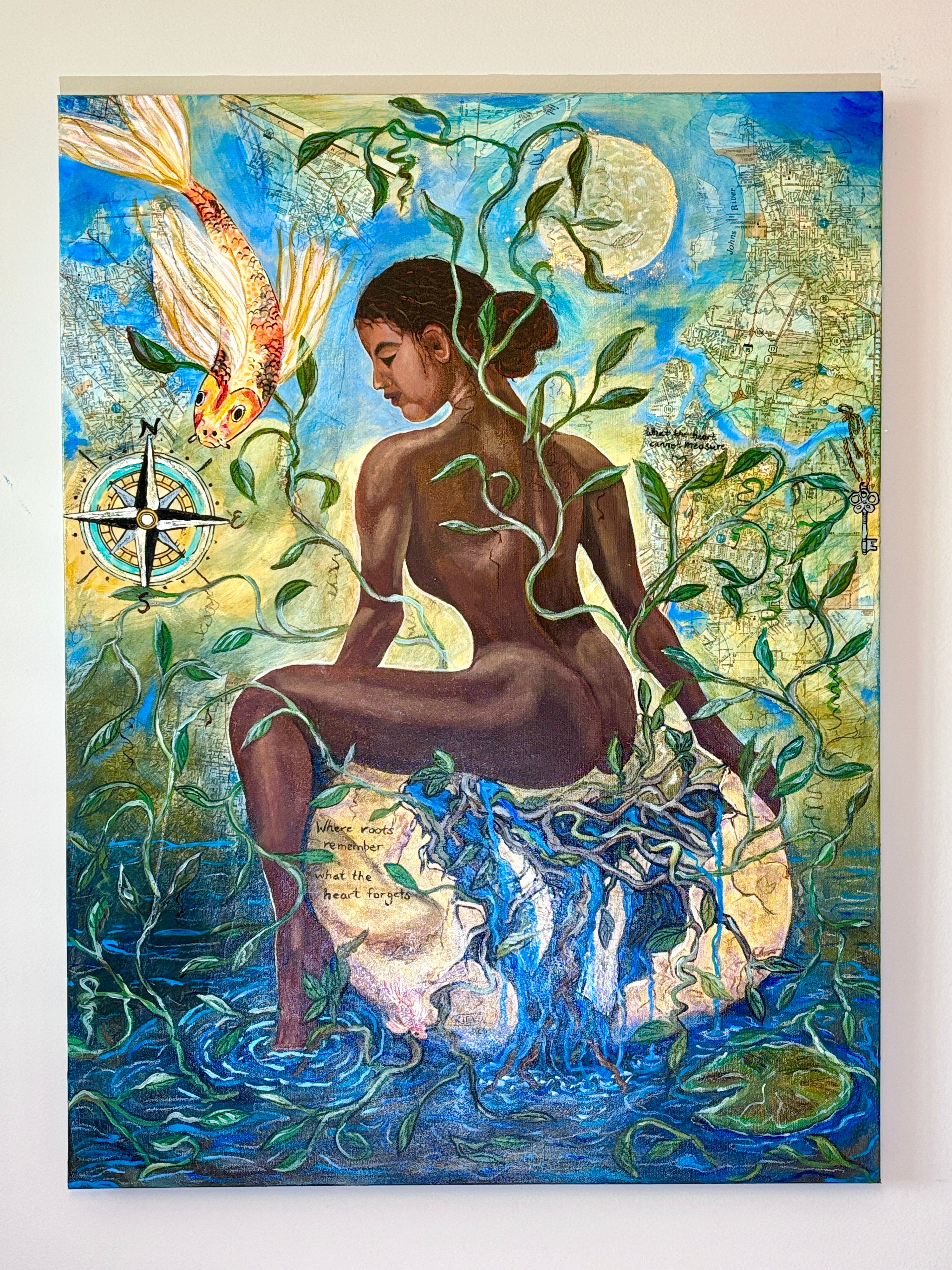 Where Roots Remember — Original Mixed Media on Canvas | Rita Irvin